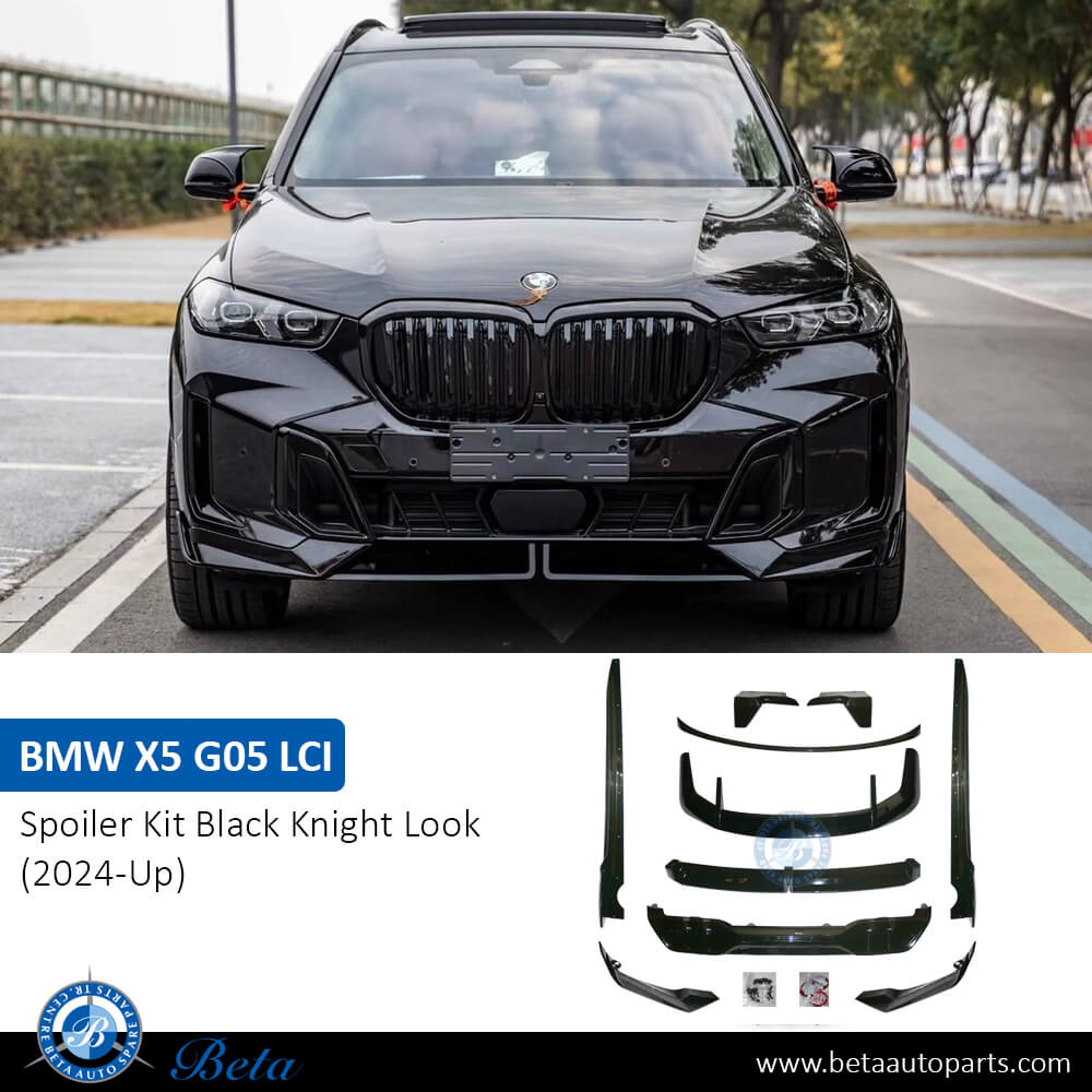Spoiler Kit Black Knight Look for M-Tek (Gloss Black) for BMW X5 2024-Up models Spoiler Kit Black Knight Look for M-Tek (Gloss Black) for BMW X5 2024-Up models